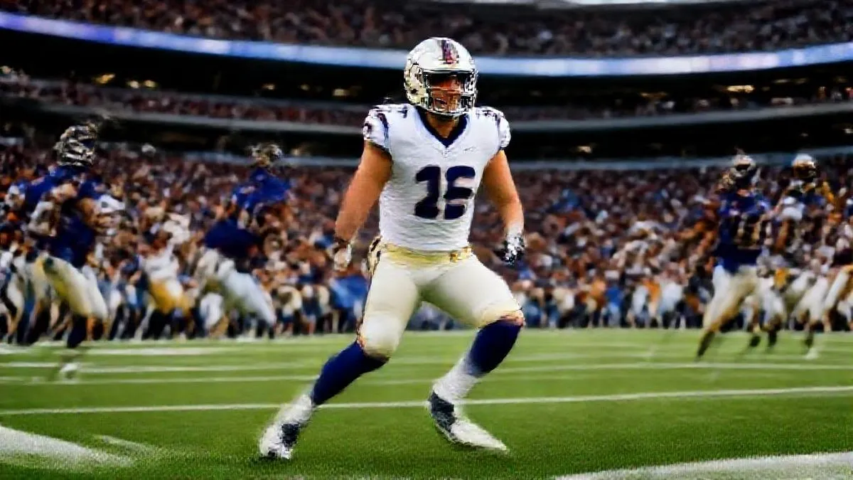Jordan Stolz standing on the podium with his gold medal
