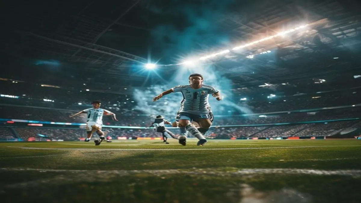 Argentina players celebrating a goal against Egypt in the World Cup