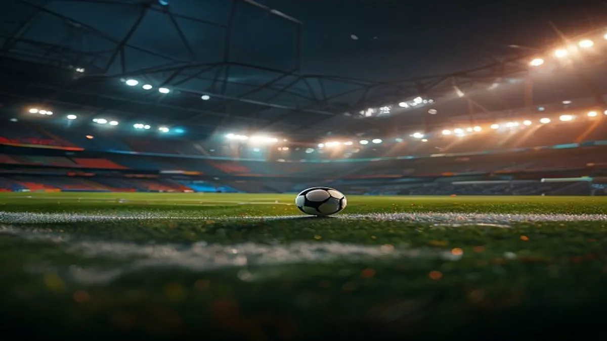 UEFA logo with a red card in the background