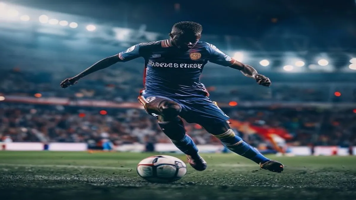 Emmanuel Mbemba in action on the pitch