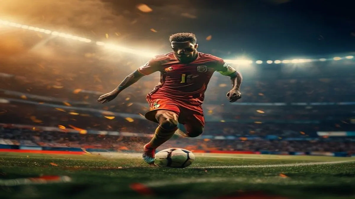 Neymar in action for Brazil