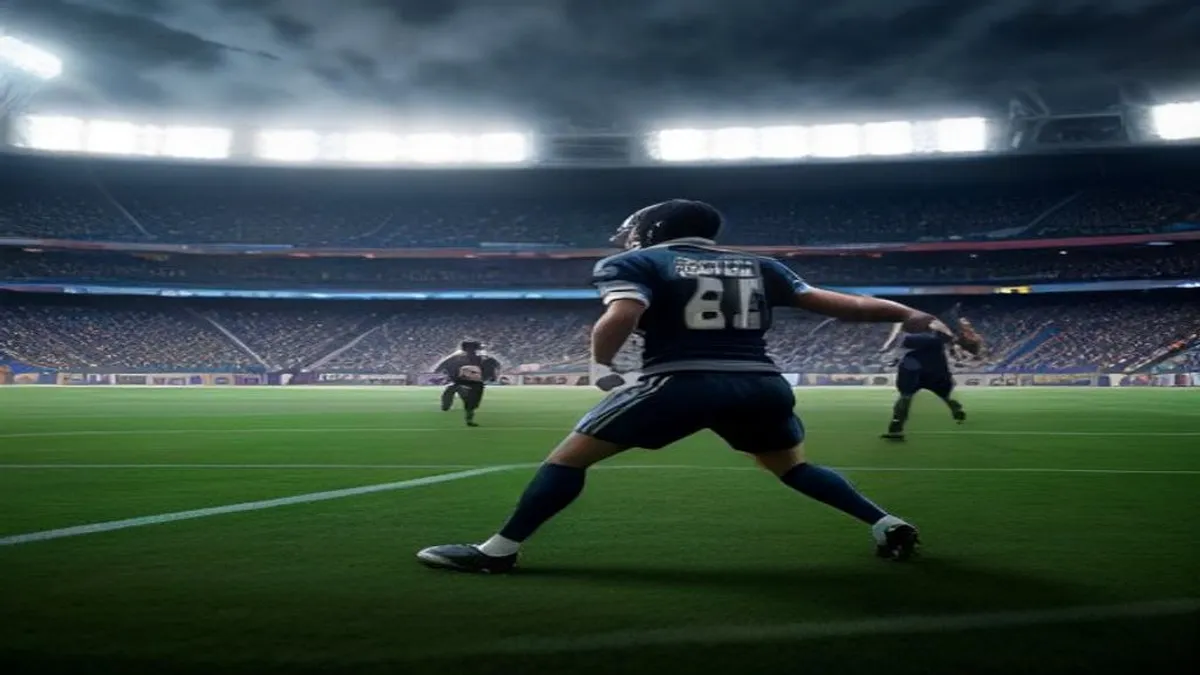 Dylan Raiola in action on the football field