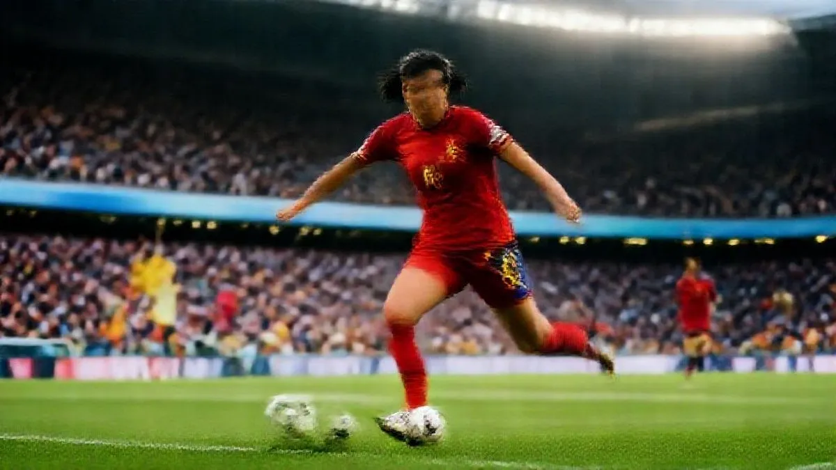 Eileen Gu in a skiing competition