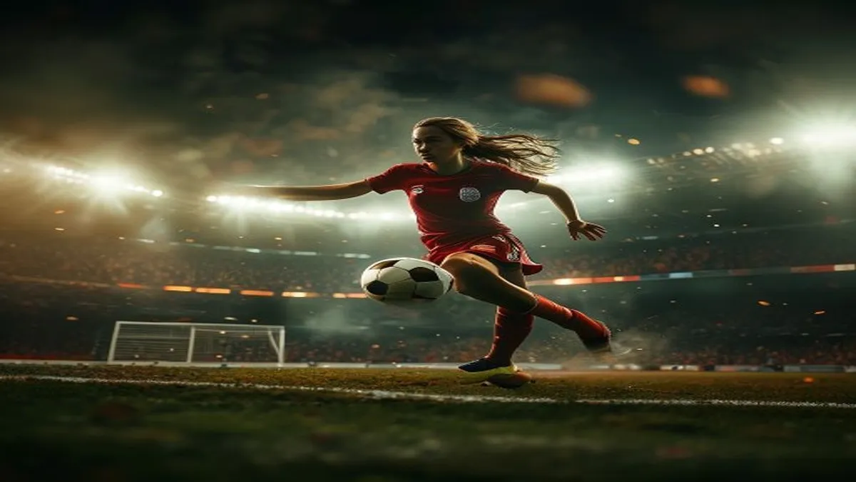 Emily Scarratt in action for the Red Roses