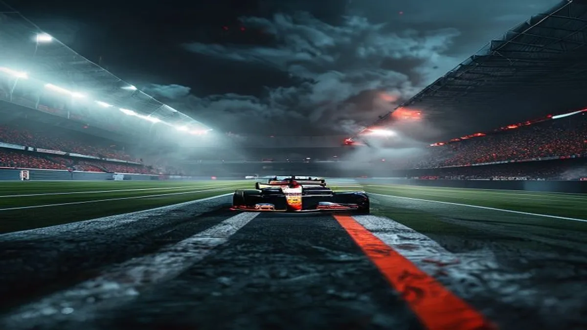 Cars racing at Silverstone