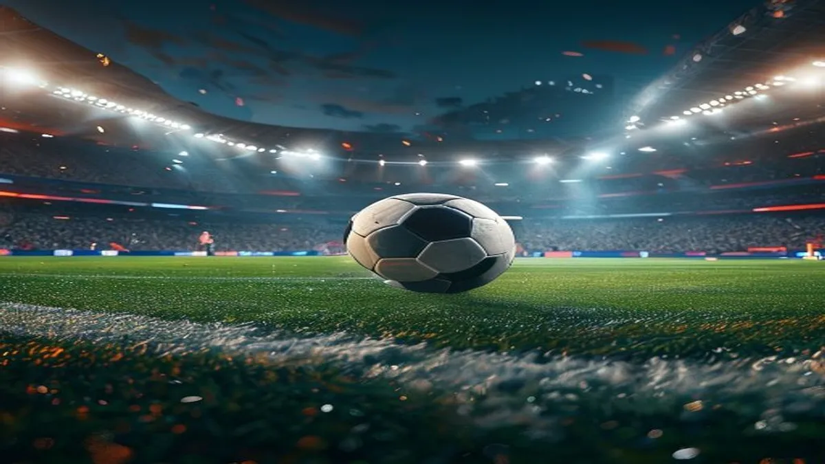 FIFA World Cup logo with a red card in the background