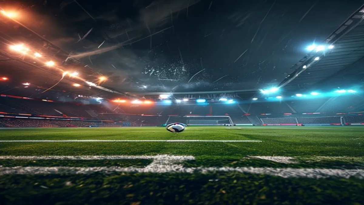 FIFA logo on a football stadium