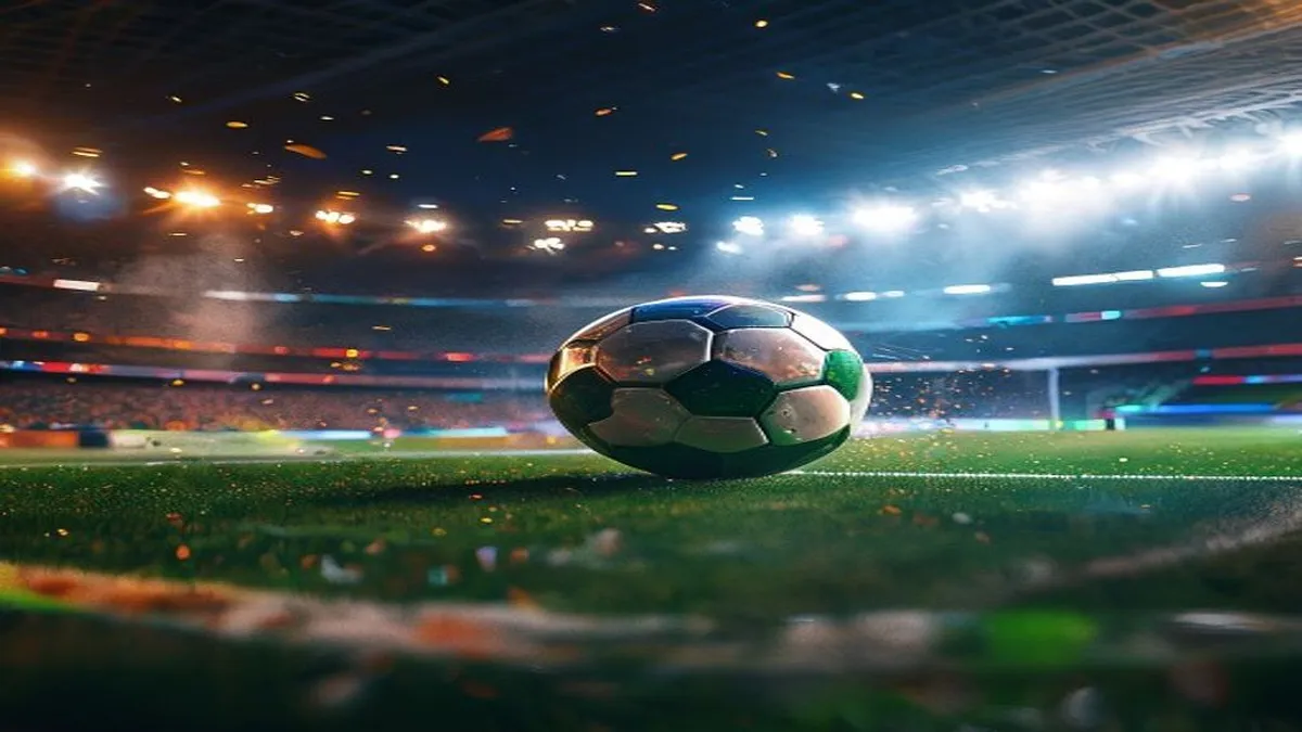French and Moroccan football players in action