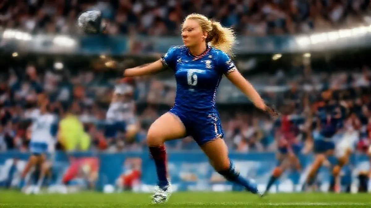 Lindsey Vonn in action on the ski slopes