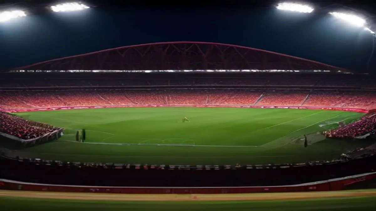Liverpool FC stadium with fans cheering