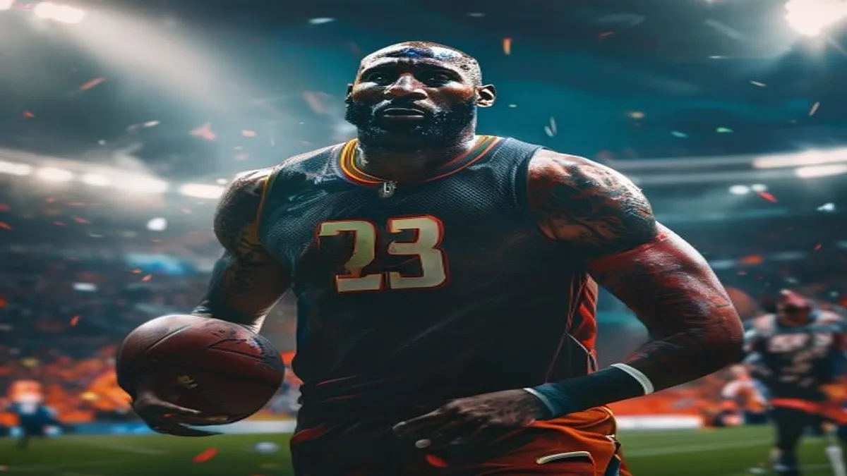 LeBron James holding a Miami Heat jersey