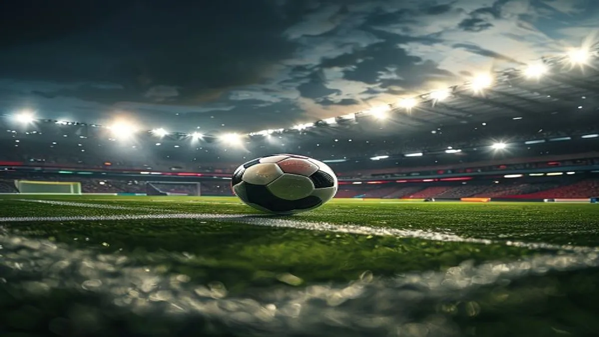 A soccer player in action during a World Cup match