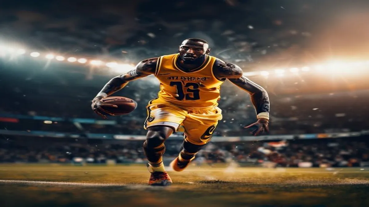LeBron James in action on the court