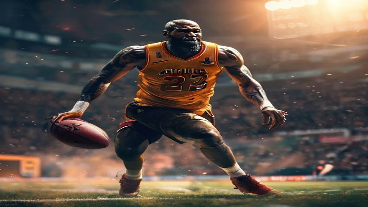 LeBron James in action on the court