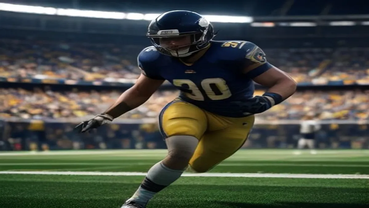 Aaron Donald in action for the Los Angeles Rams