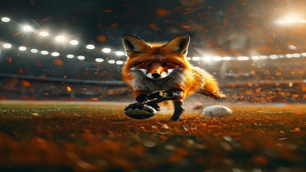 FOX One logo on a screen with a sports background