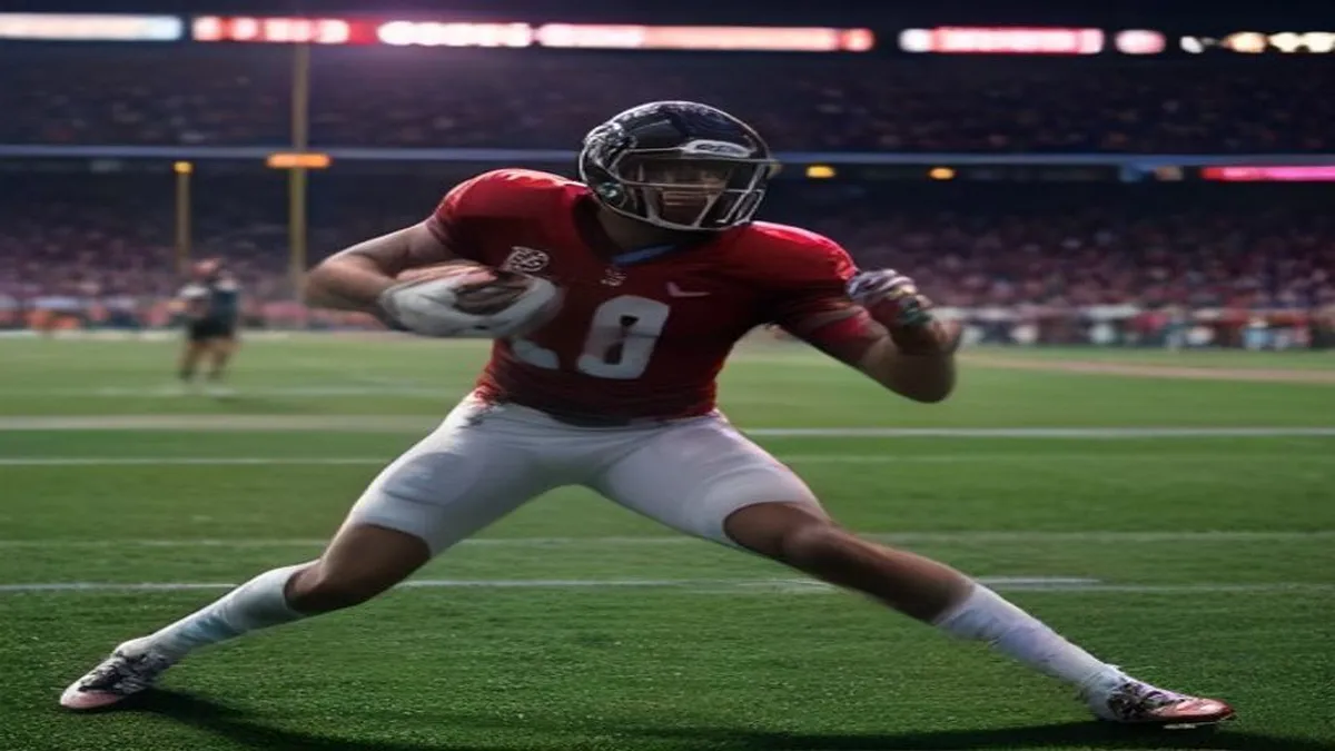 Tua Tagovailoa in action for the Falcons