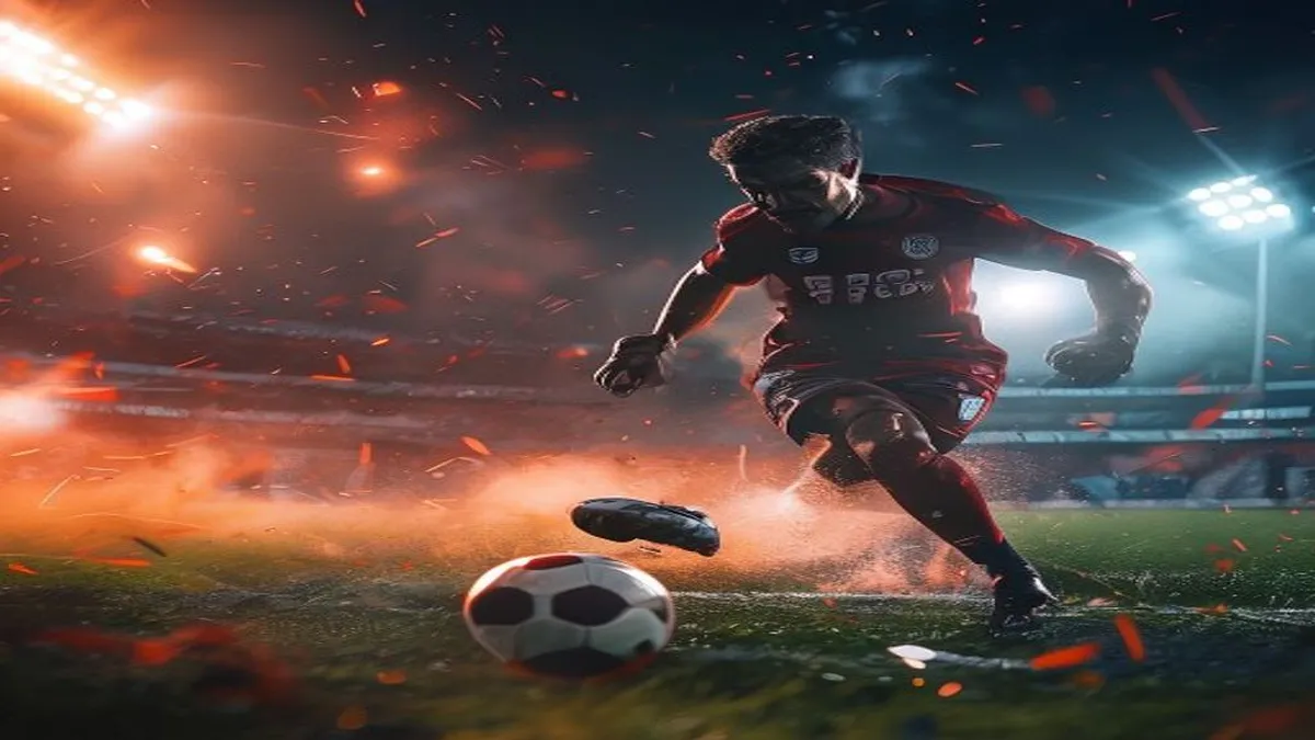 Chelsea's Stamford Bridge stadium under a cloudy sky, symbolizing the club's uncertain future