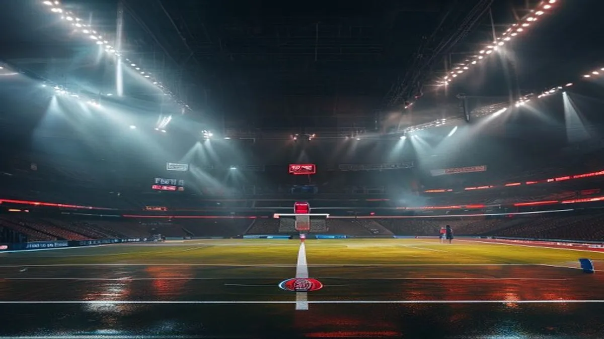 Pistons and Pacers logos side by side