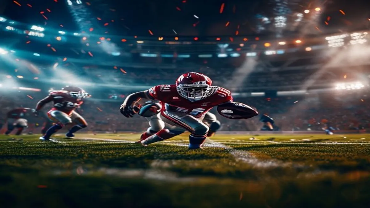 Image of NFL players in action