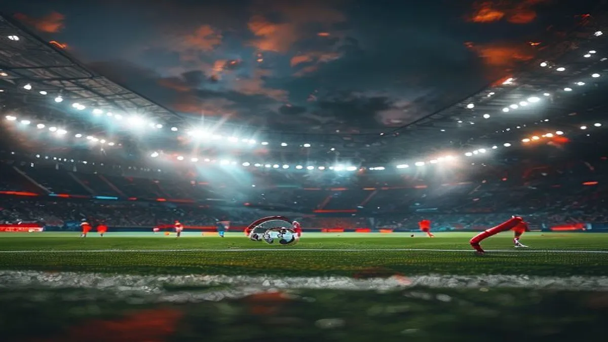 Scottish football stadium with fans cheering