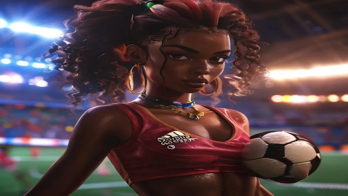 Shantae Amankwaah in action during a gymnastics competition