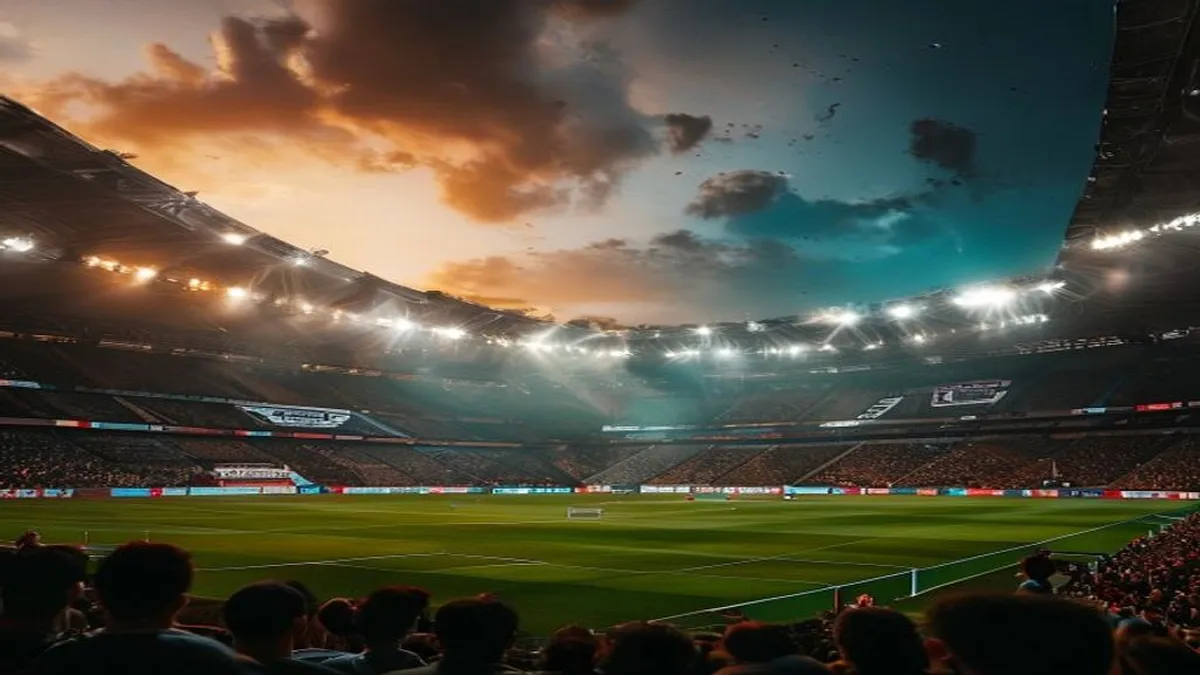 South Korean football team in action during the World Cup