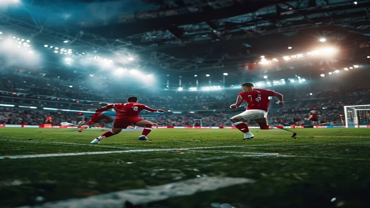 Switzerland vs Canada players in action during the Group B match