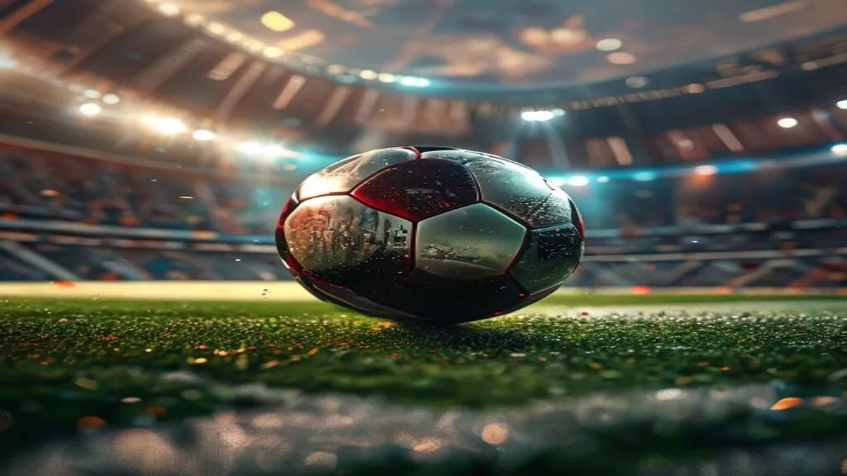World Cup soccer players in action