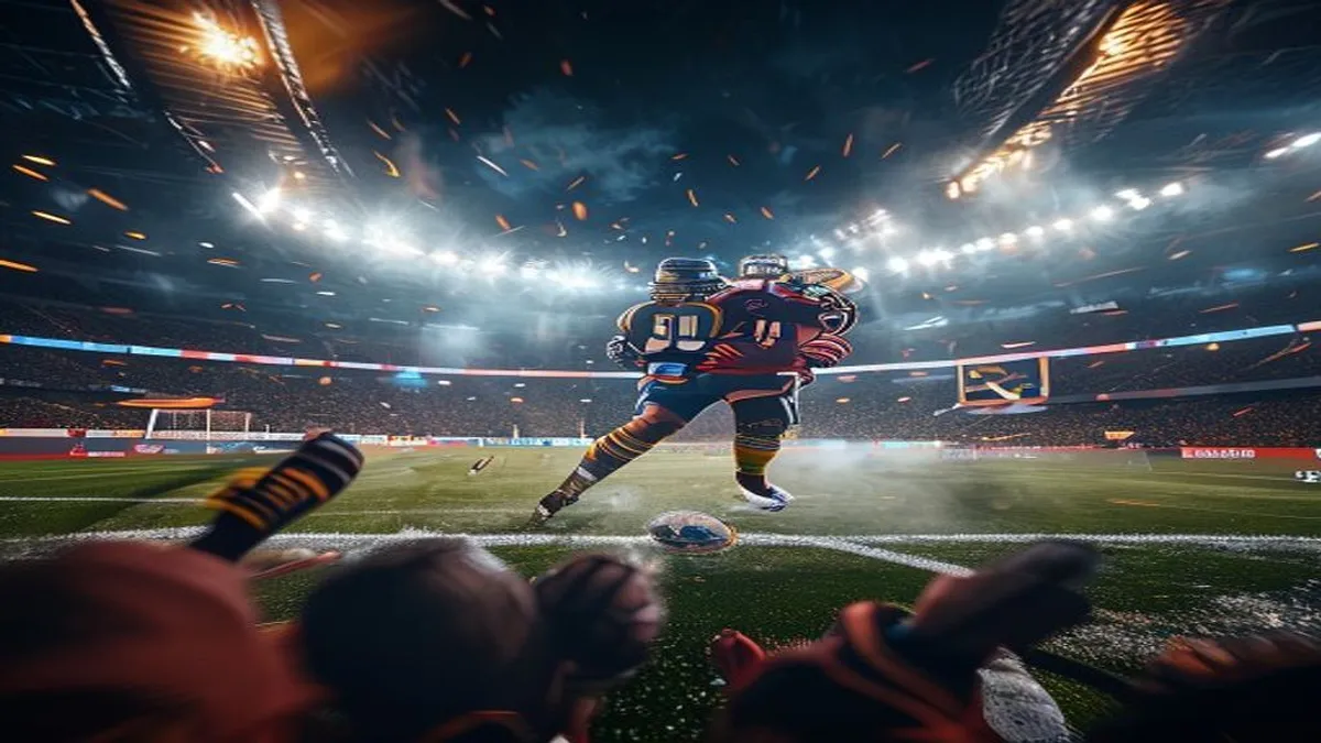 NHL player Kirill Kaprizov in action during a game