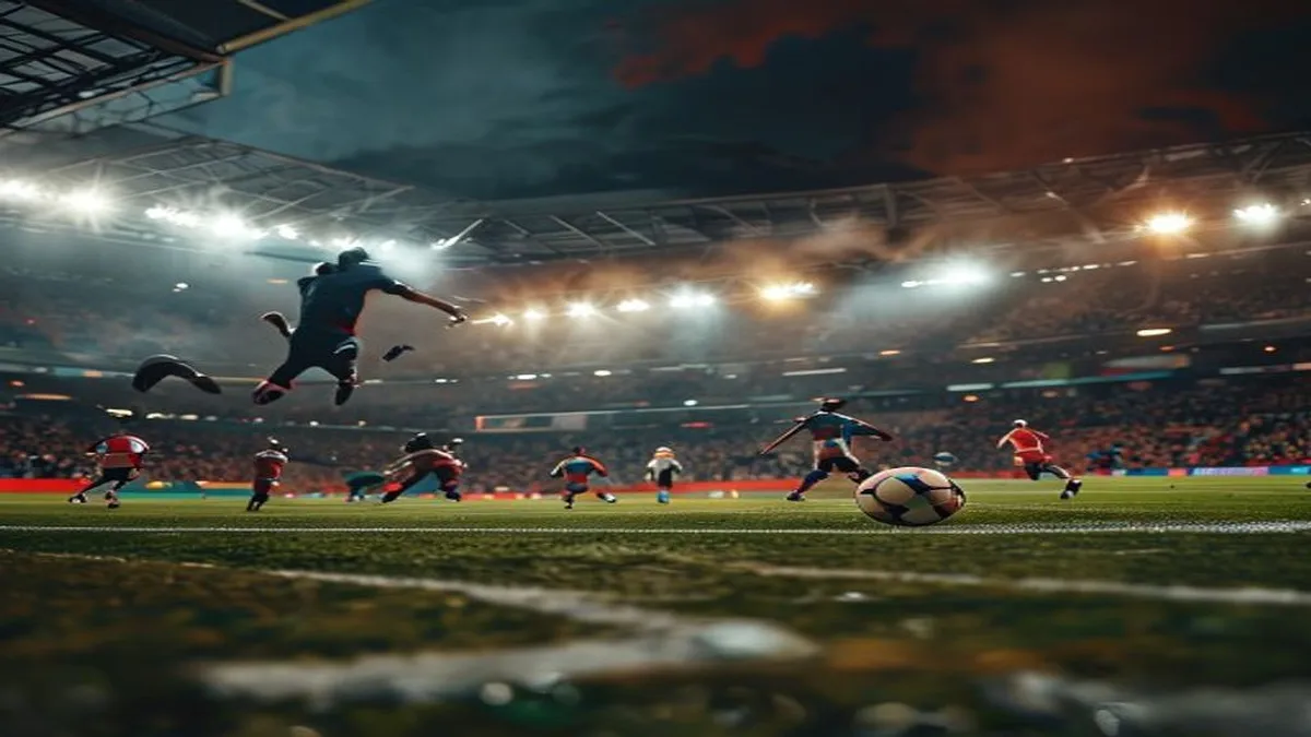 Image of a football player in action during a transfer window