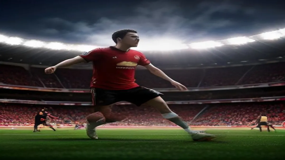Manchester United team in action