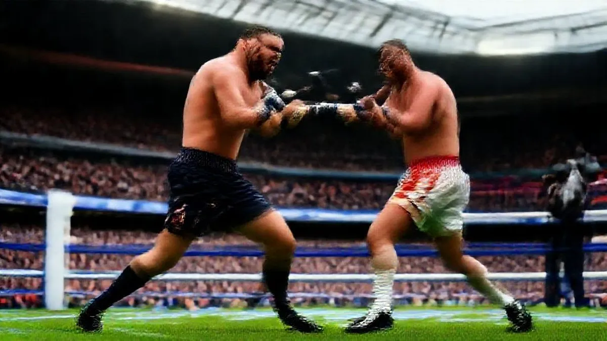 Tyson Fury in the ring