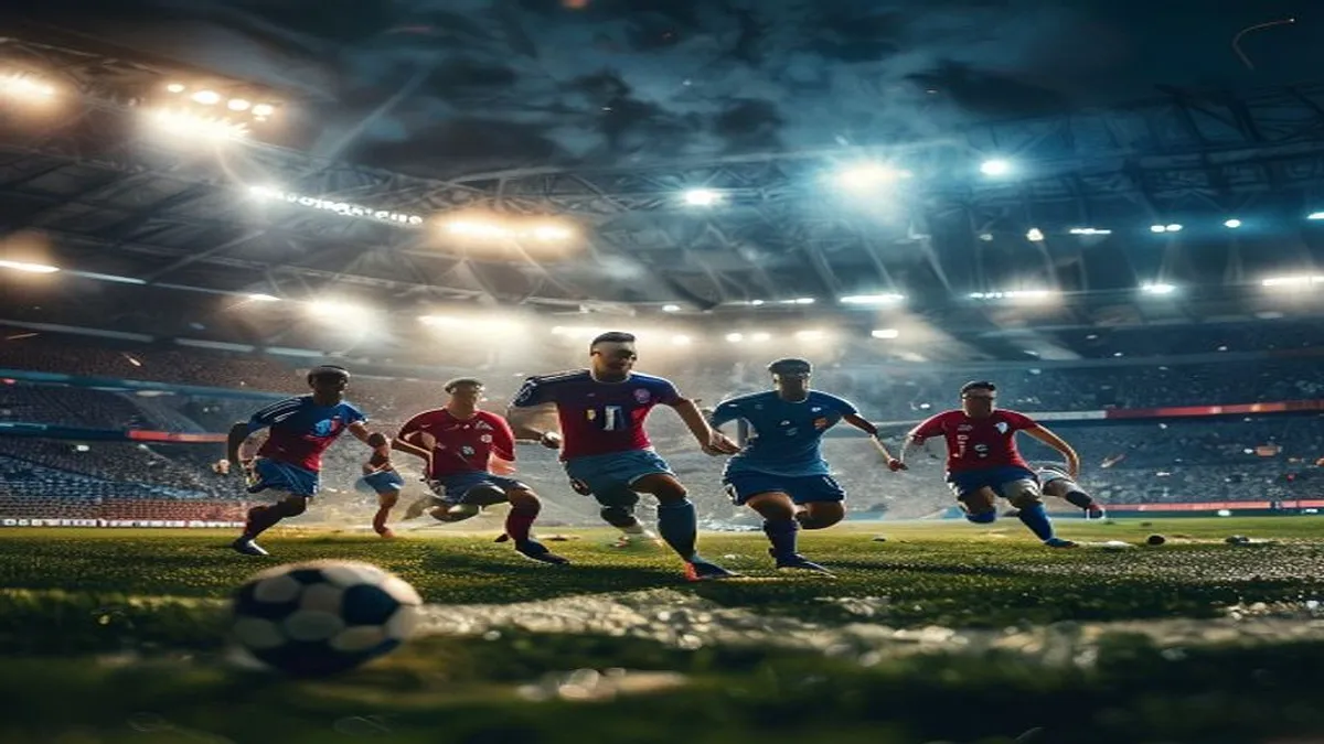 USA World Cup soccer team in action