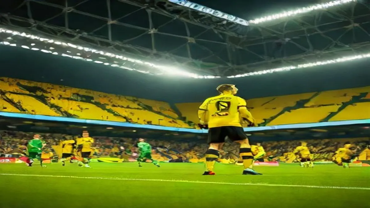 VfB Stuttgart and Borussia Dortmund players in action