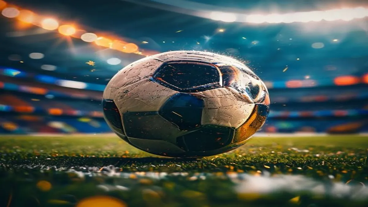 A silhouette of a footballer with a question mark