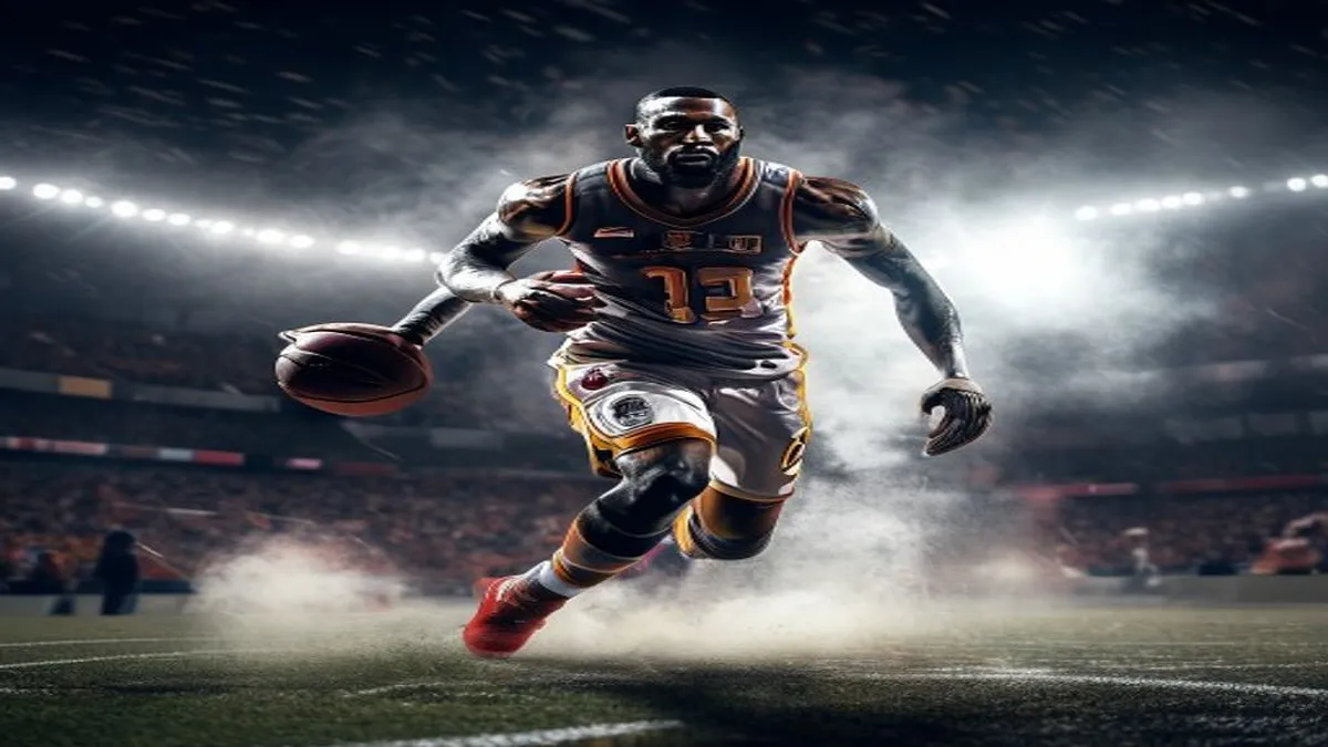 LeBron James in action on the court