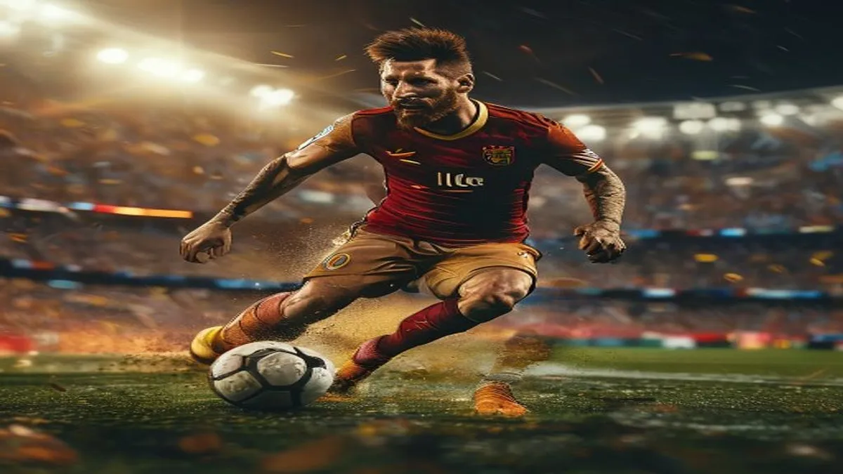 Lionel Messi in action during the World Cup 2026