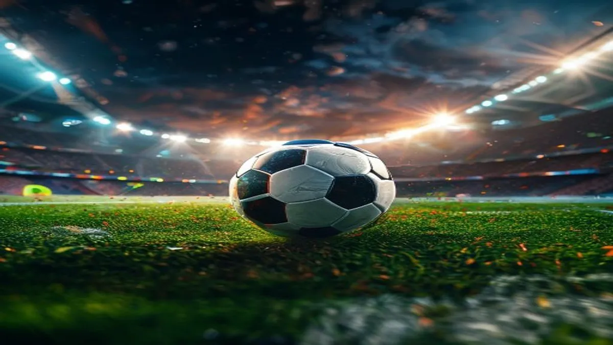 England and Argentina players facing off in a World Cup match