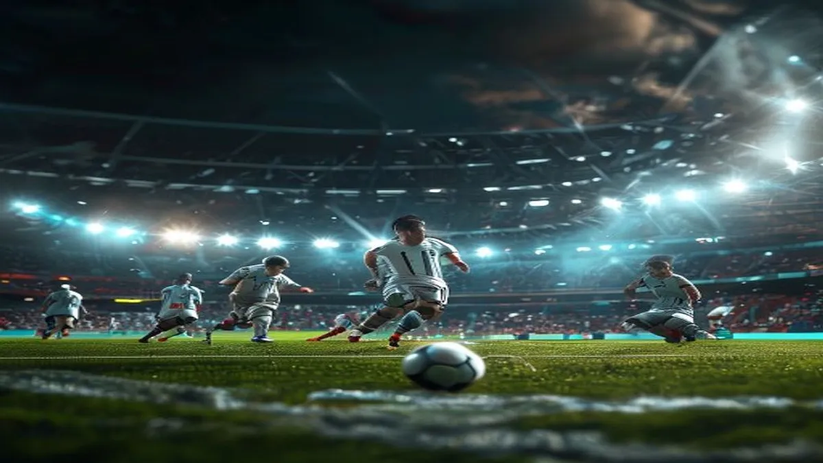 Argentina football team in action
