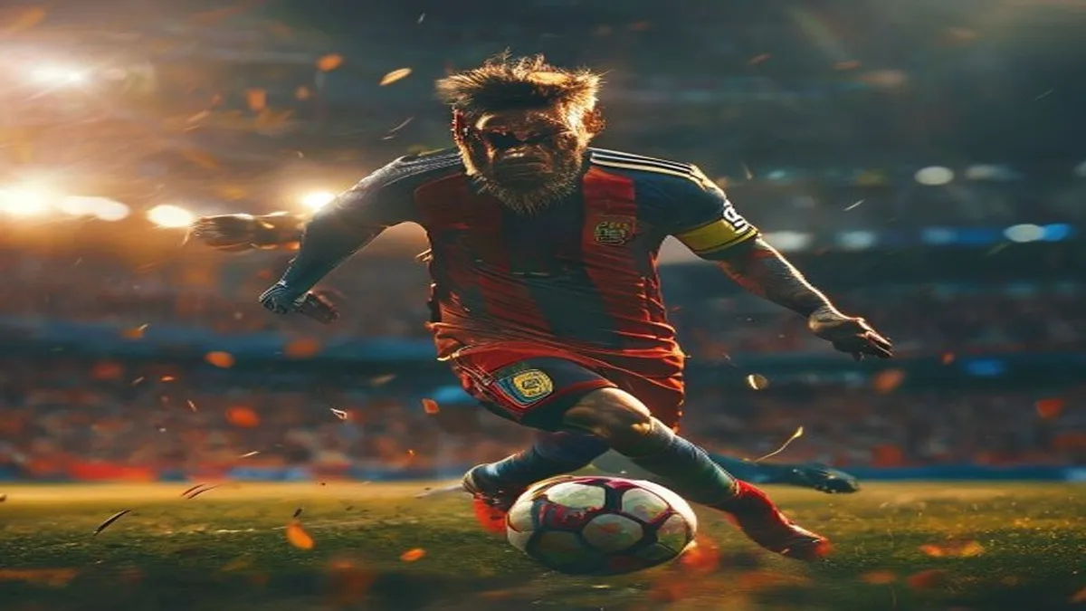 Lionel Messi celebrating a goal during the World Cup 2026