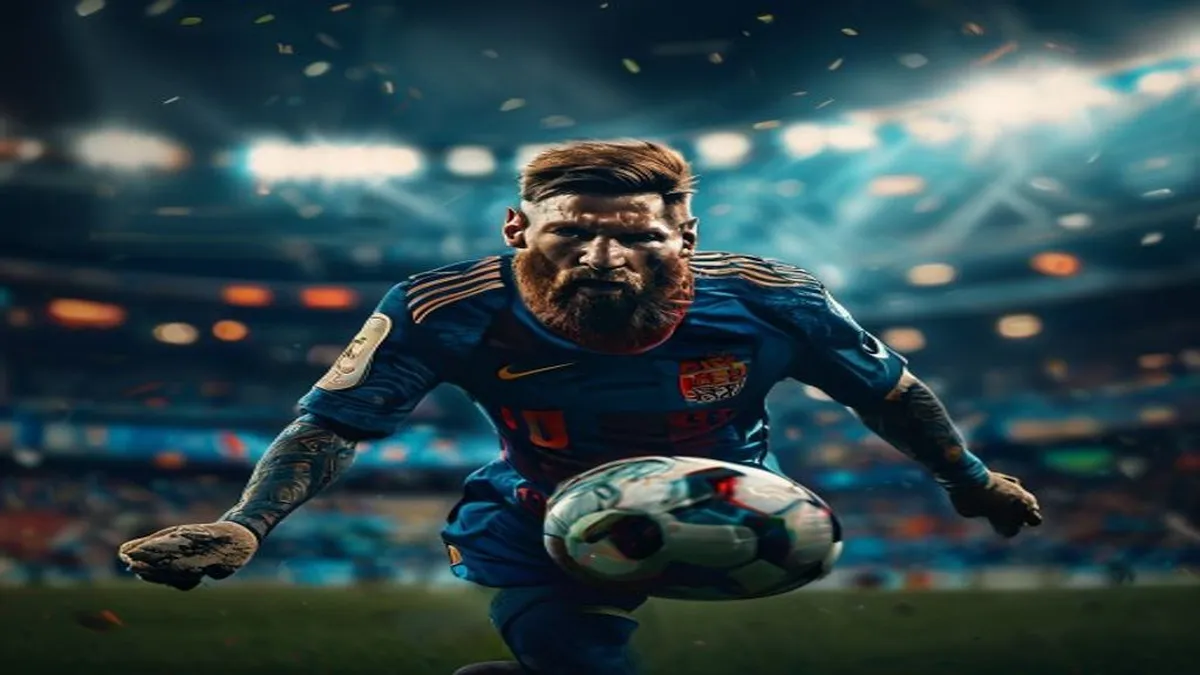 Lionel Messi in action for Argentina during the World Cup 2026