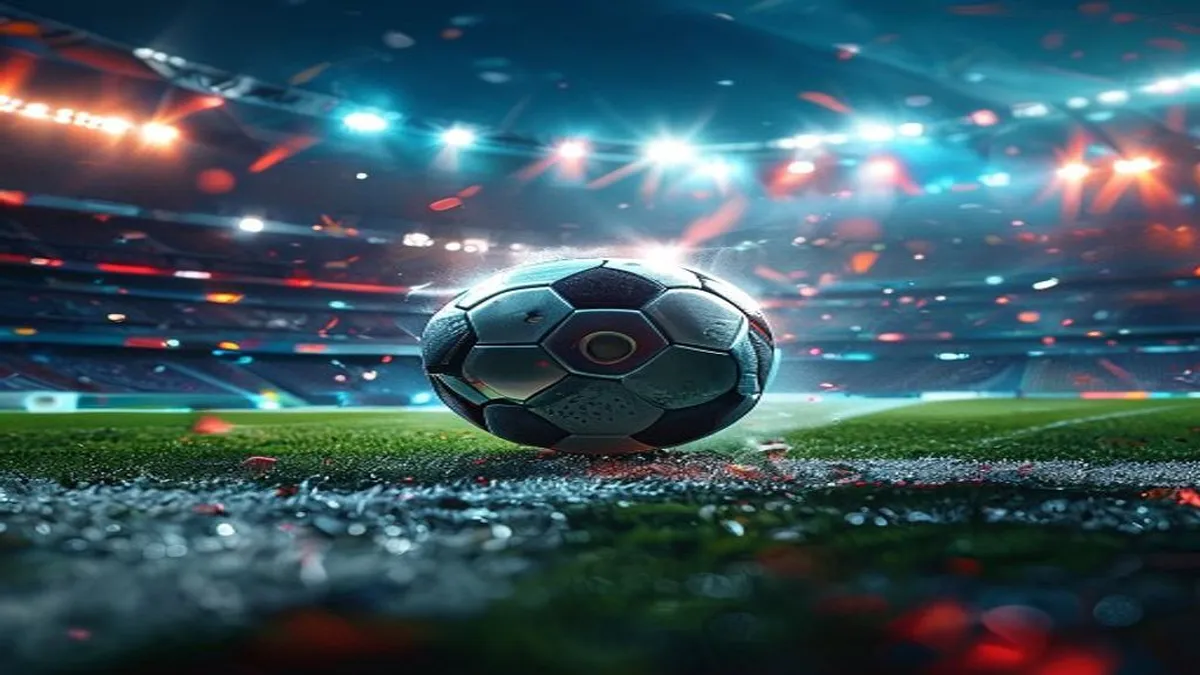 World Cup 2026 logo with soccer ball and national flags