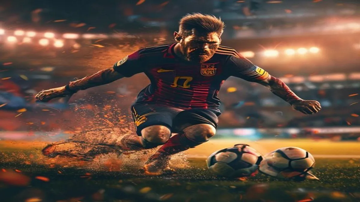 Lionel Messi celebrates his goal against Egypt in the World Cup