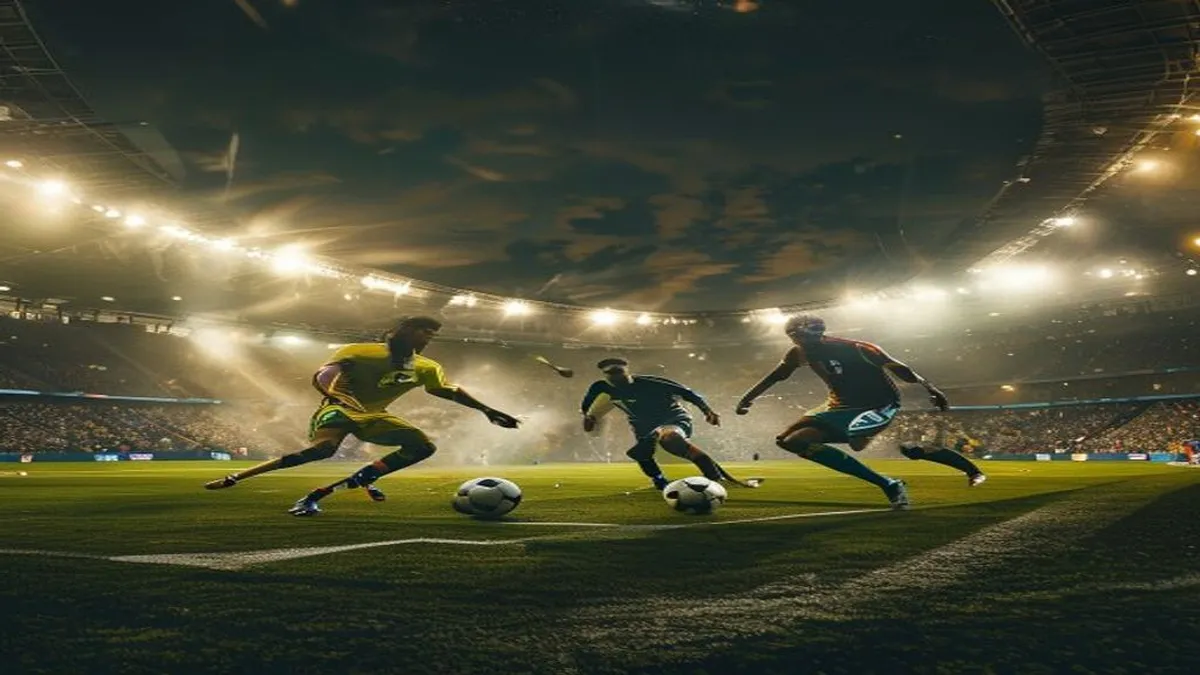 Brazil and Japan players lined up before a match
