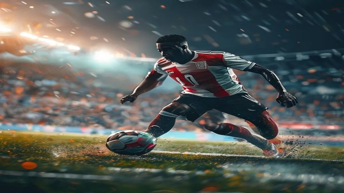 Yan Diomande in action for RB Leipzig