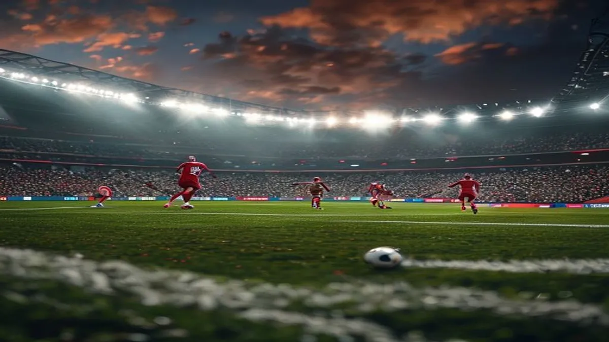 England and Norway football teams facing off